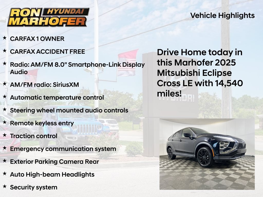 Used 2025 Mitsubishi Eclipse Cross LE AWD/4WD image 13