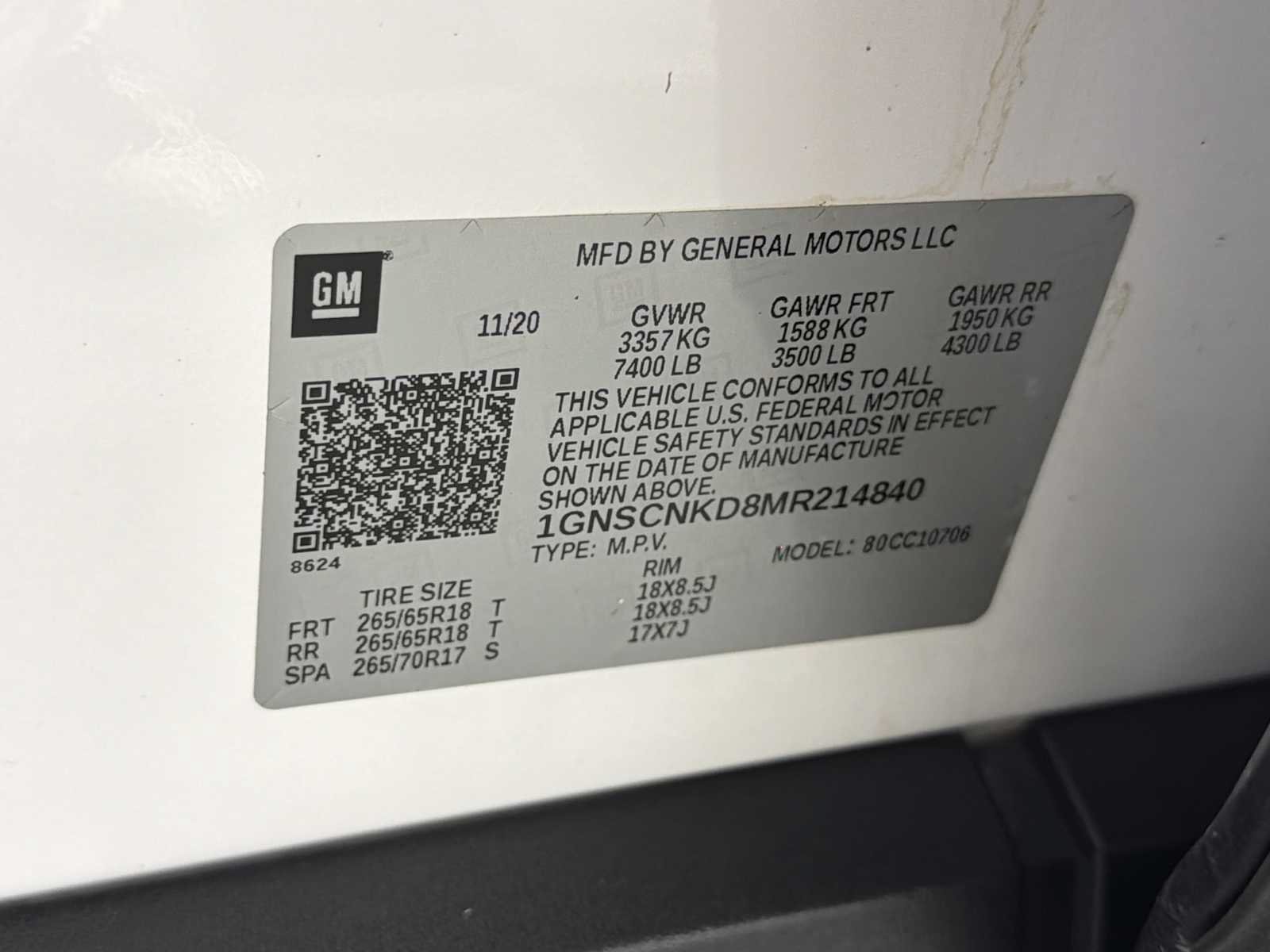 Certified 2021 Chevrolet Tahoe LT RWD image 33