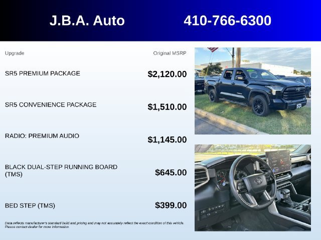 Used 2023 Toyota Tundra SR5 w/ SR5 Premium Package AWD/4WD image 5