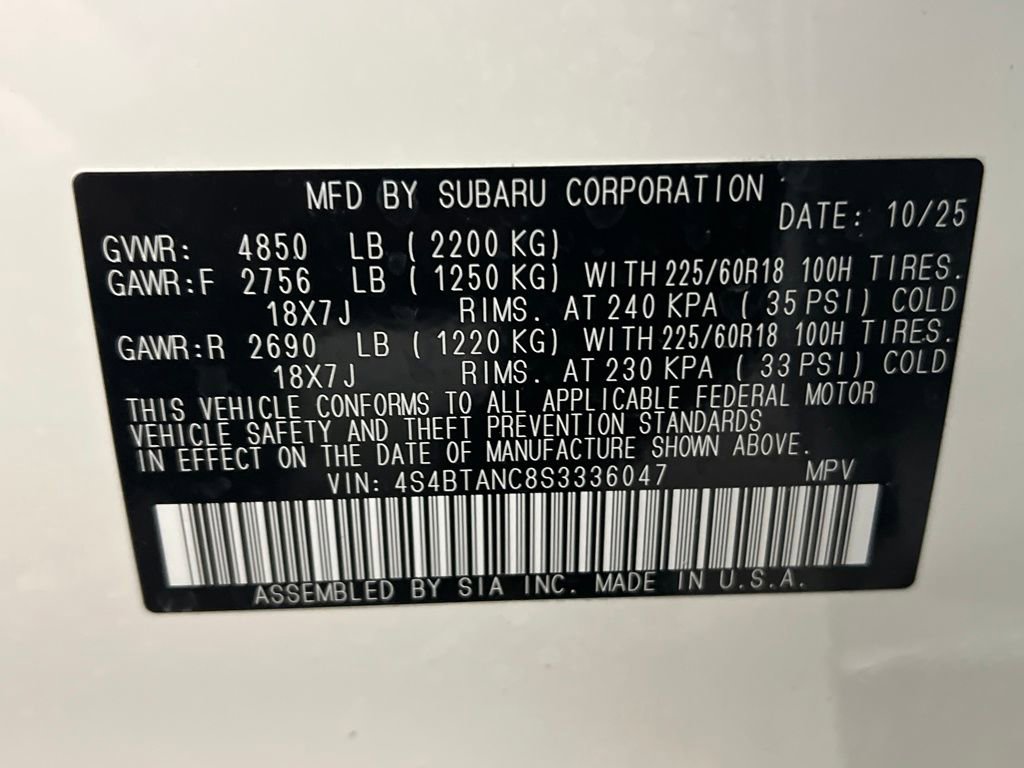 Certified 2025 Subaru Outback Limited image 33