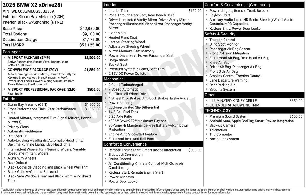 Used 2025 BMW X2 xDrive28i w/ M Sport Package image 29