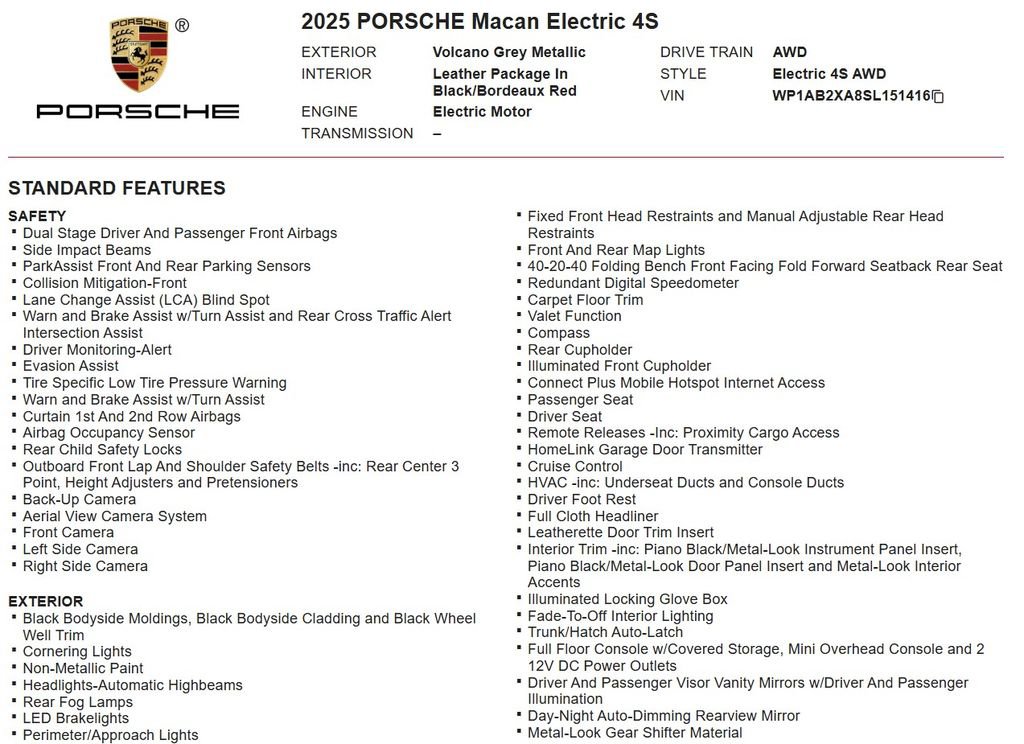 Used 2025 Porsche Macan 4S Electric AWD/4WD image 22