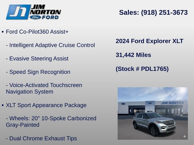 Used 2024 Ford Explorer XLT w/ Equipment Group 202A AWD/4WD image 21
