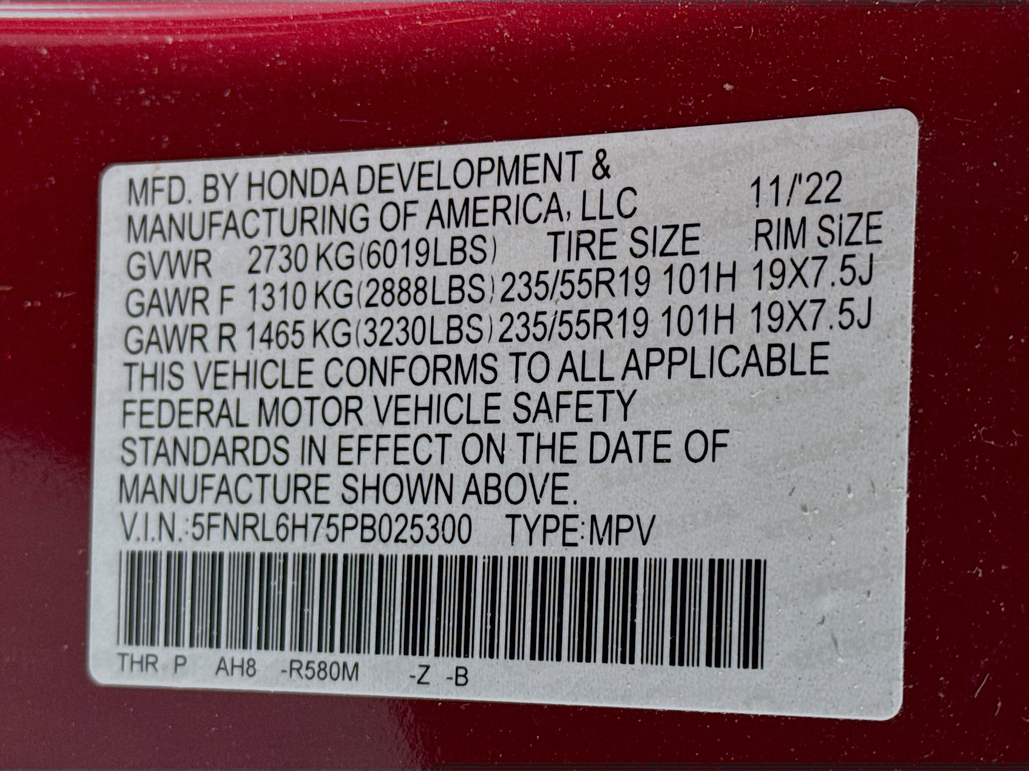 Certified 2023 Honda Odyssey Sport image 33