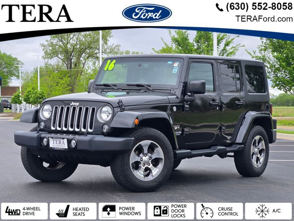 Used 2016 Jeep Wrangler Unlimited Sahara w/ Connectivity Group AWD/4WD image 1