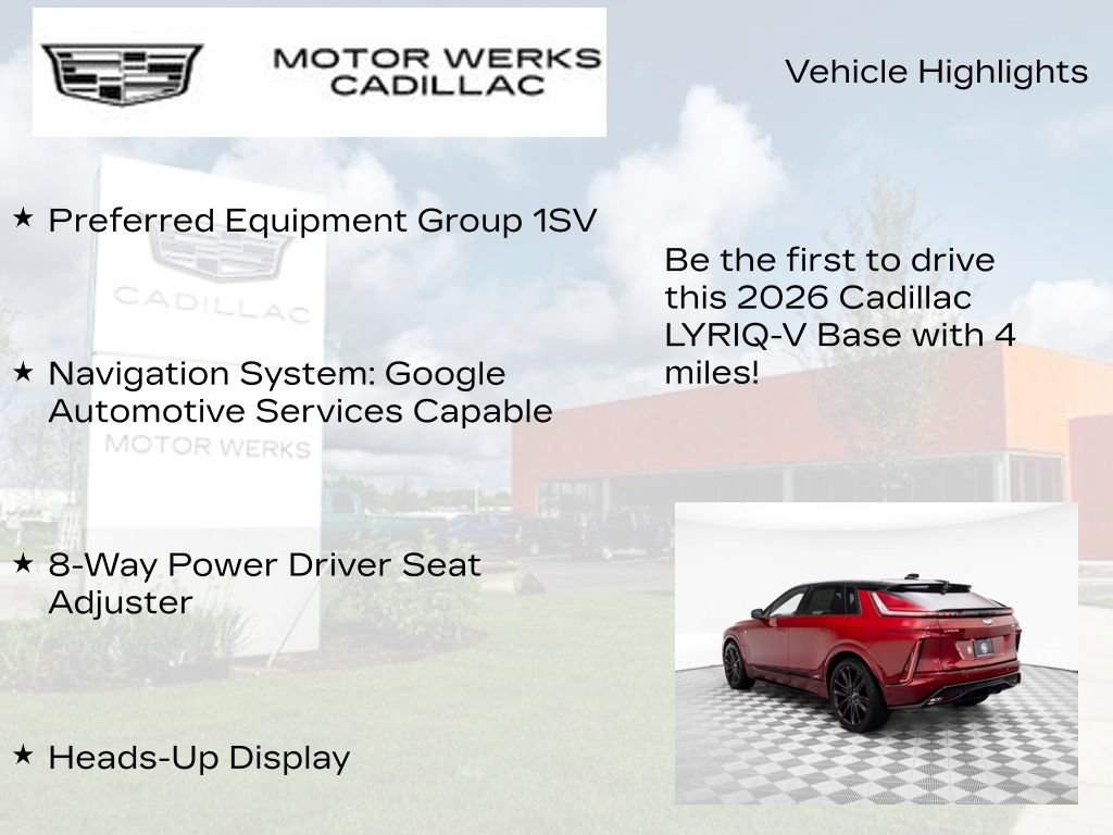 New 2026 Cadillac Lyriq V w/ LPO, Floor Liner Package image 13