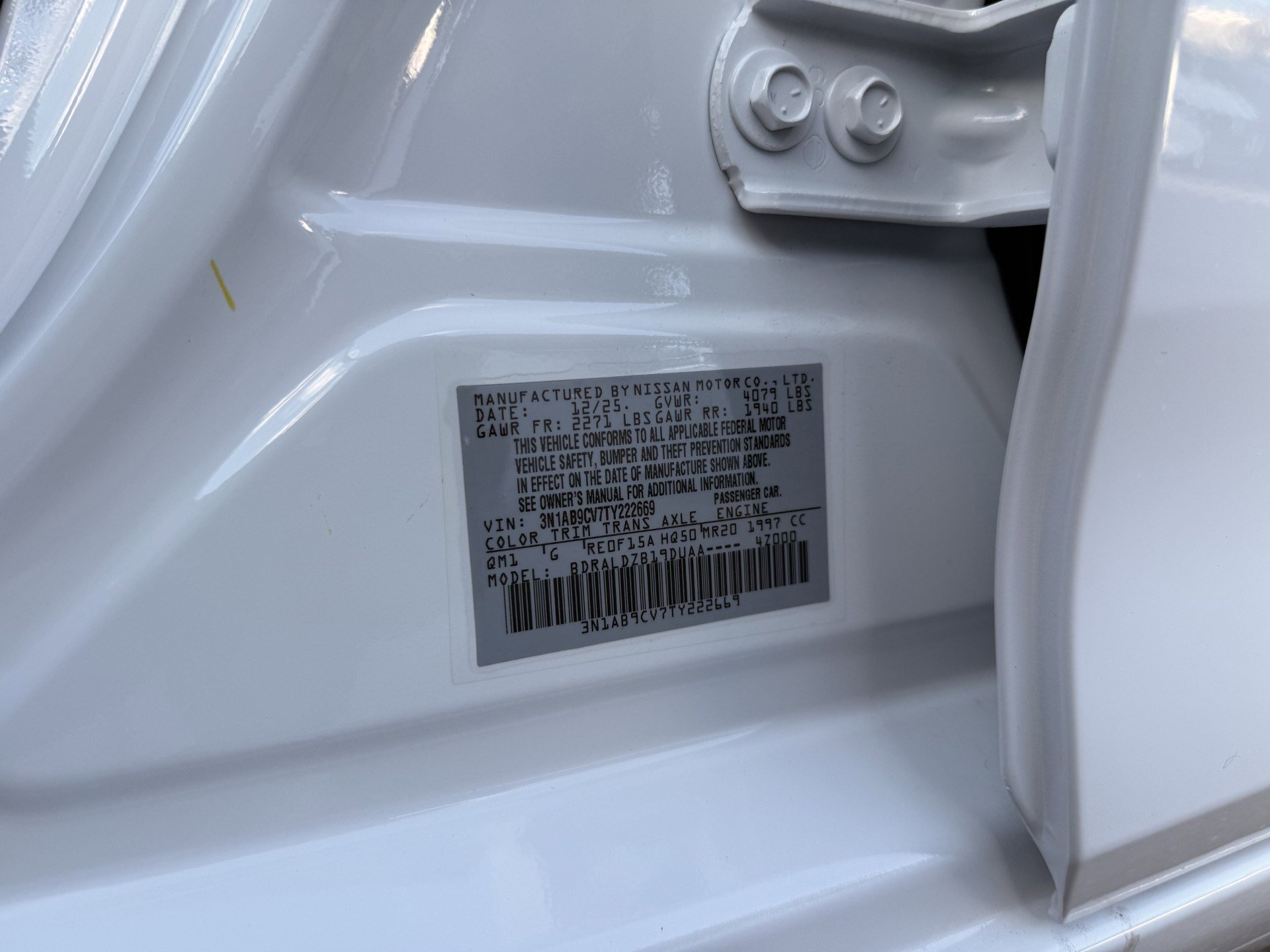 New 2026 Nissan Sentra SV w/ Floor Mat Package image 18