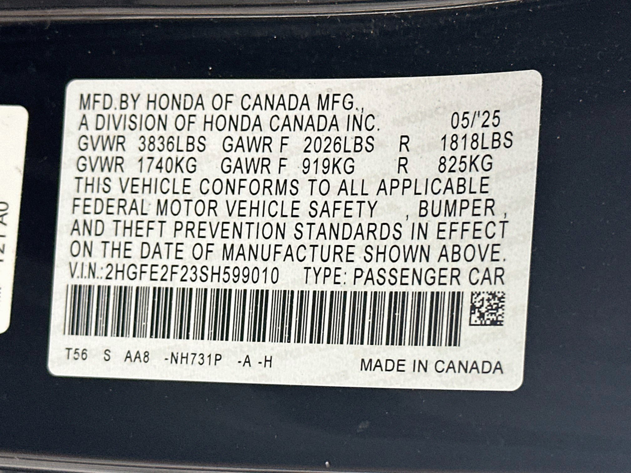 Used 2025 Honda Civic LX image 12