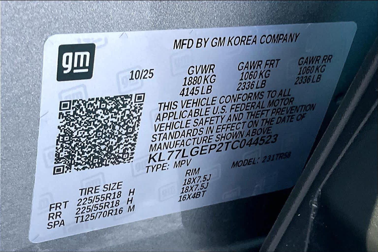 Used 2026 Chevrolet Trax RS w/ Sunroof Package FWD image 33