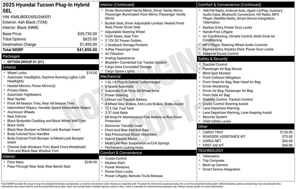 New 2025 Hyundai Tucson SEL AWD/4WD image 6