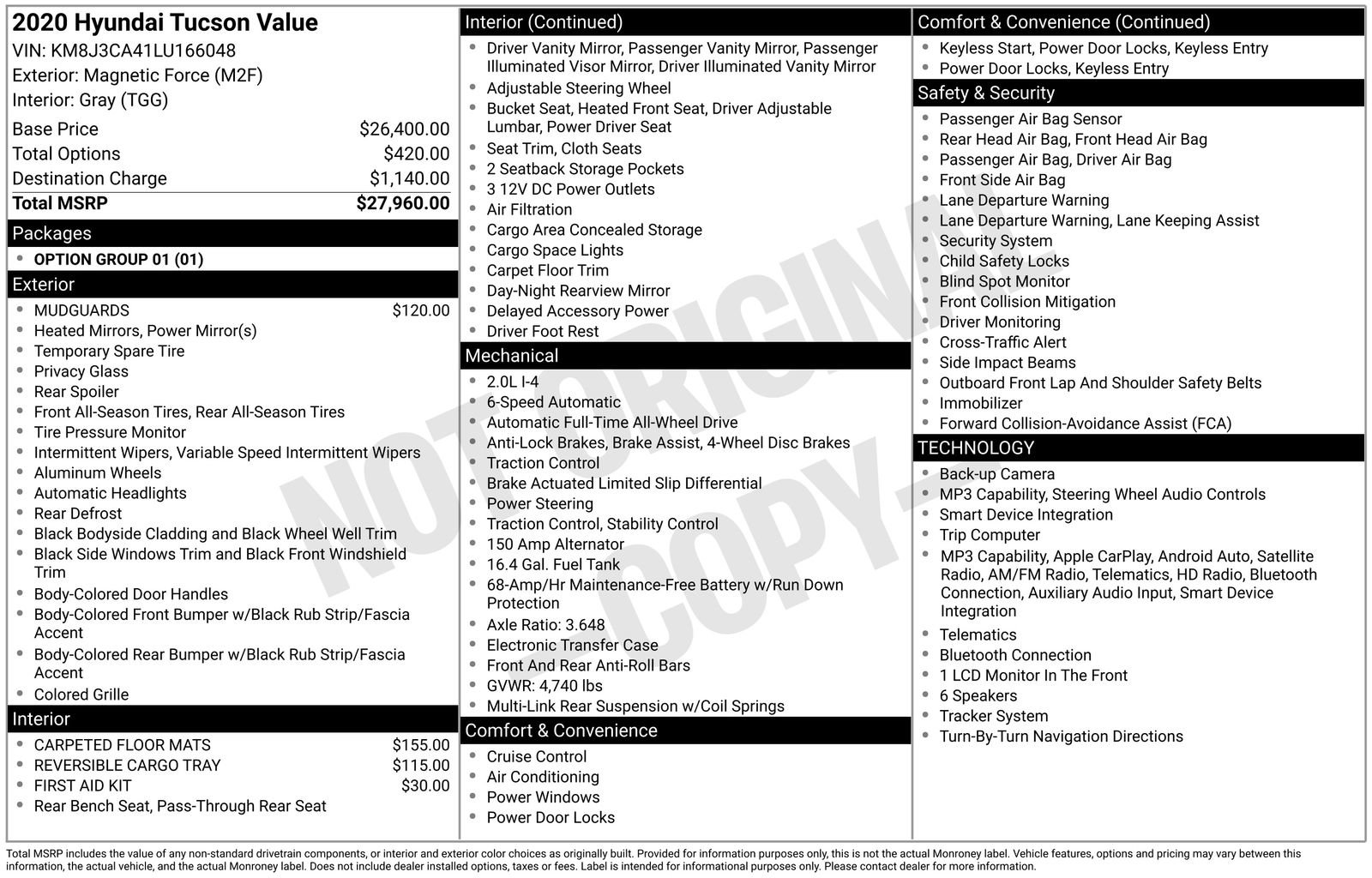 Used 2020 Hyundai Tucson Value AWD/4WD image 25