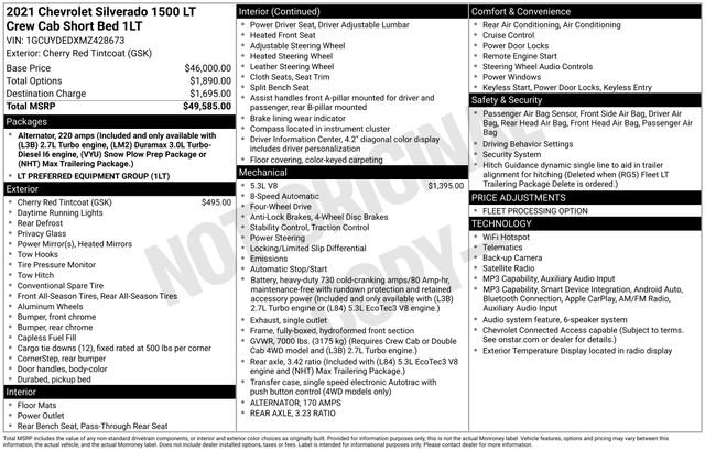 Used 2021 Chevrolet Silverado 1500 LT AWD/4WD image 5