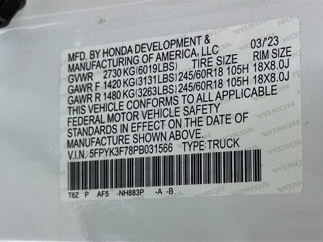 Certified 2023 Honda Ridgeline RTL-E image 35