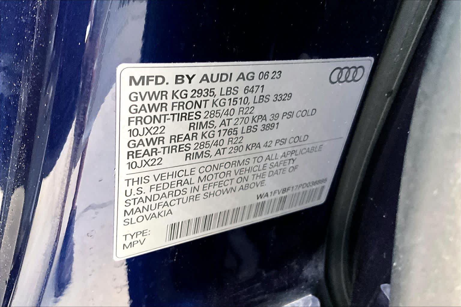 Used 2023 Audi Q8 Prestige AWD/4WD image 35