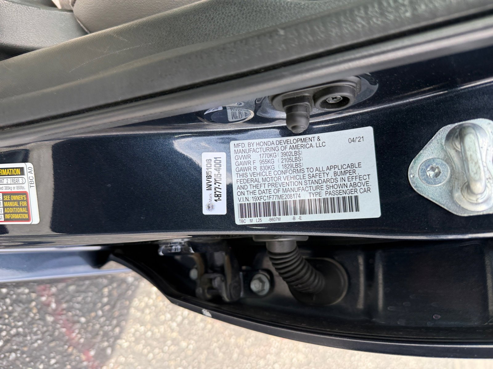 Used 2021 Honda Civic EX-L image 25