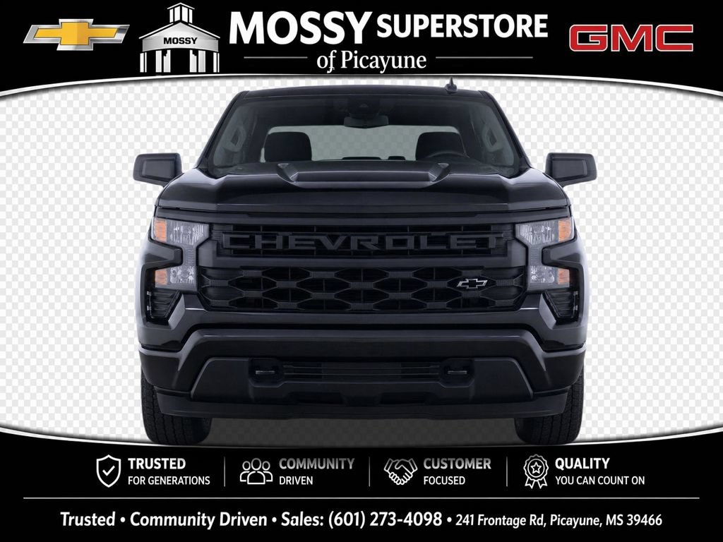 Used 2025 Chevrolet Silverado 1500 Custom w/ Turbomax Blackout Package AWD/4WD image 6