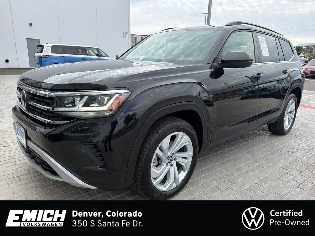 Certified 2022 Volkswagen Atlas SE w/ Panoramic Sunroof Package AWD/4WD image 1