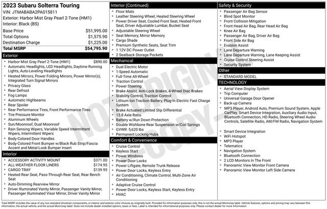 Certified 2023 Subaru Solterra AWD image 36