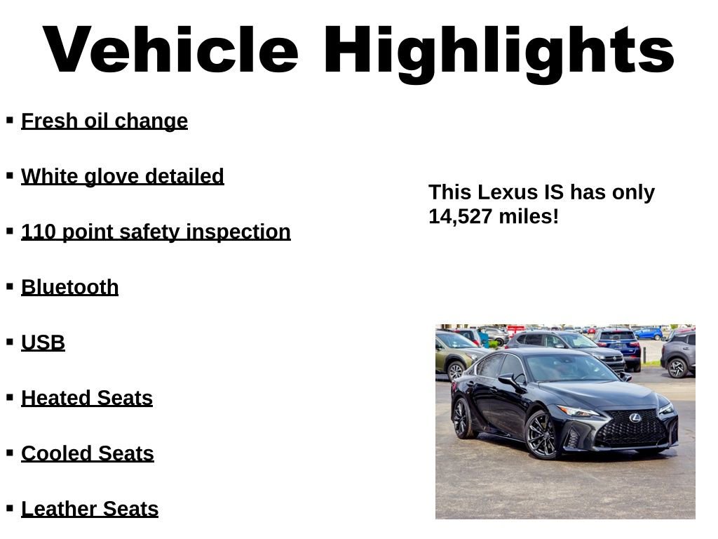 Used 2025 Lexus IS 350 F Sport RWD image 40