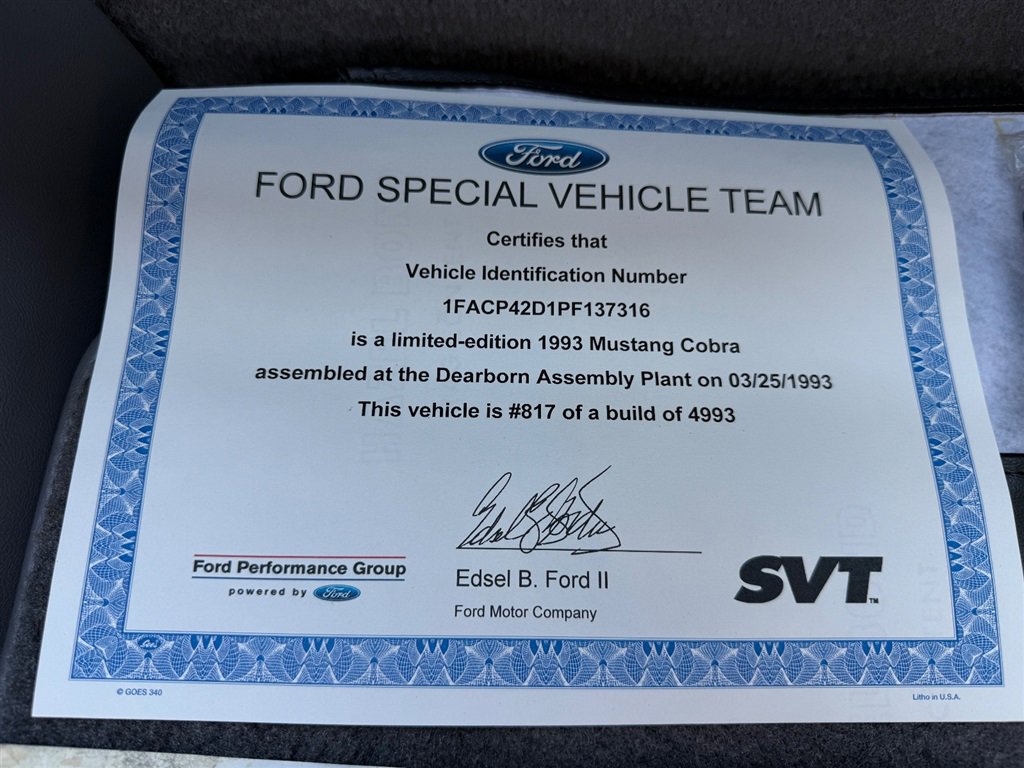 Used 1993 Ford Mustang Cobra image 73