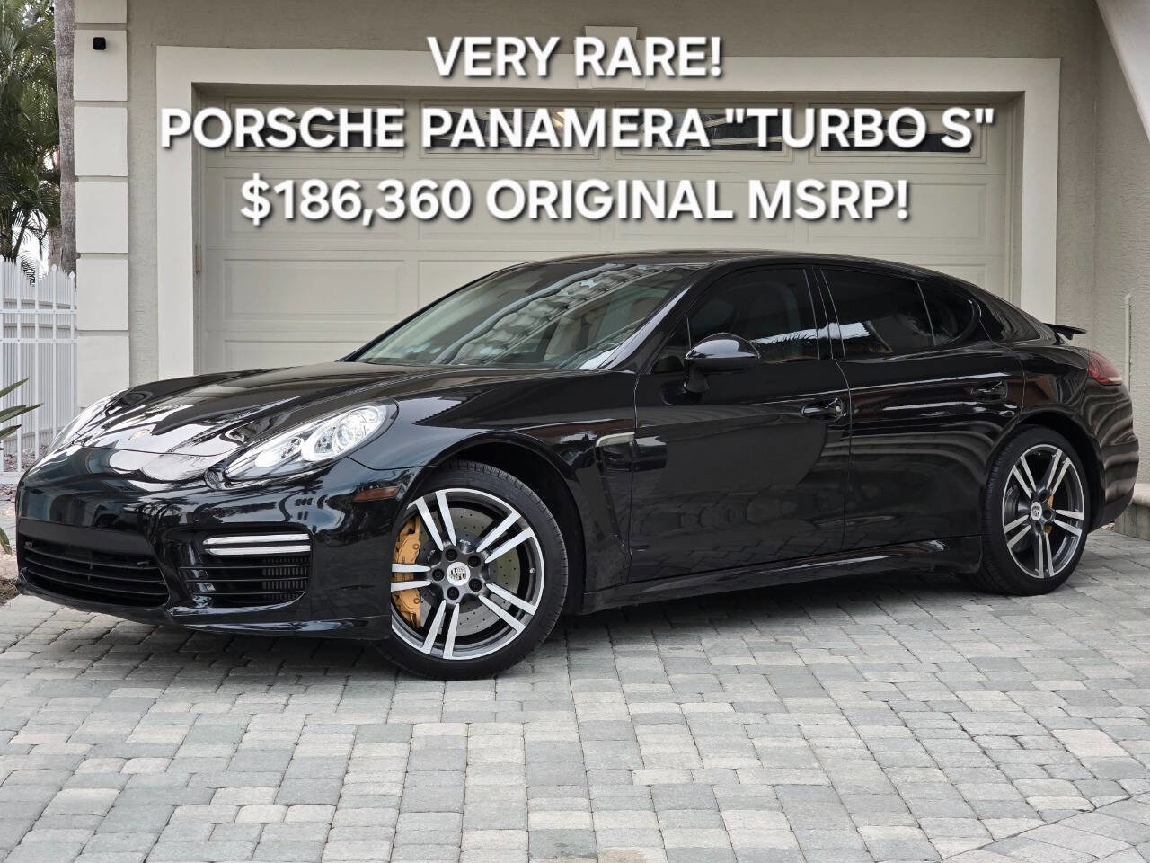 Used 2014 Porsche Panamera Turbo S w/ Exterior Package in Black image 1