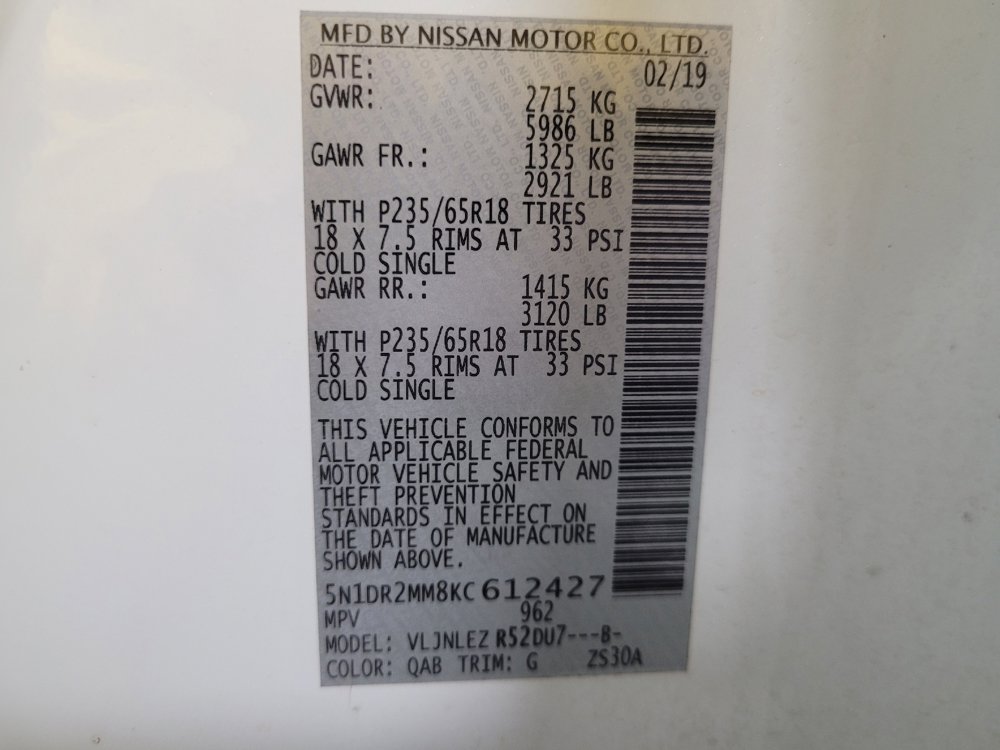 Used 2019 Nissan Pathfinder SV AWD/4WD image 33