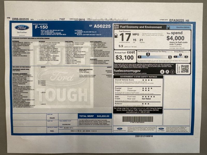 Used 2014 Ford F150 FX4 w/ FX Appearance Package AWD/4WD image 33