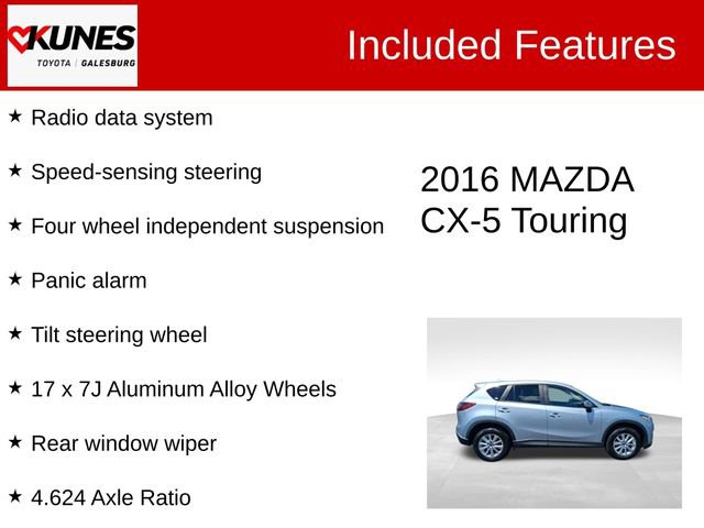 Used 2016 MAZDA CX-5 Touring w/ Bose/Moonroof Package FWD image 3