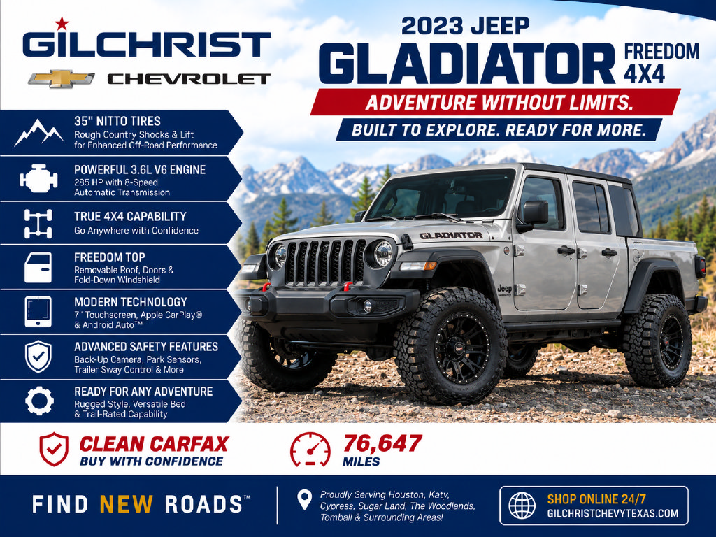 Used 2023 Jeep Gladiator Sport AWD/4WD image 2
