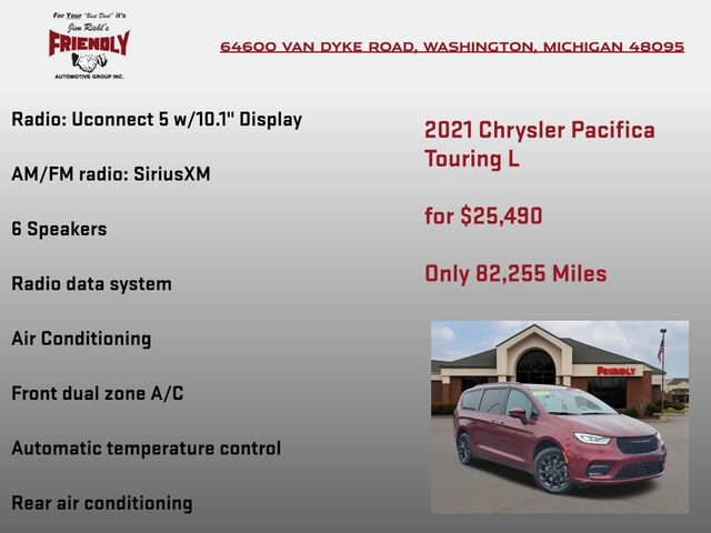 Used 2021 Chrysler Pacifica Touring-L w/ S Appearance Package image 15