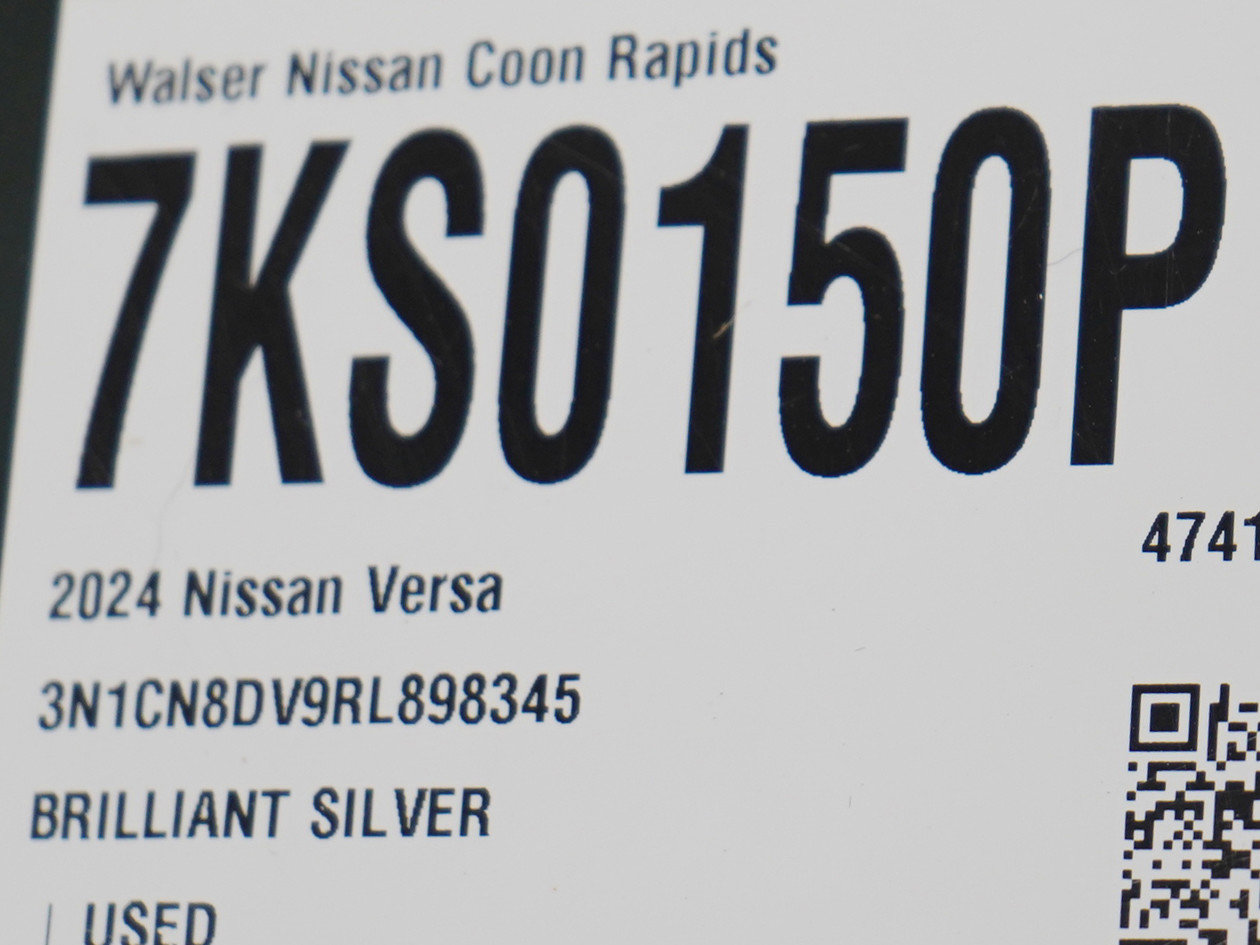 Used 2024 Nissan Versa S w/ Trunk Package FWD image 30