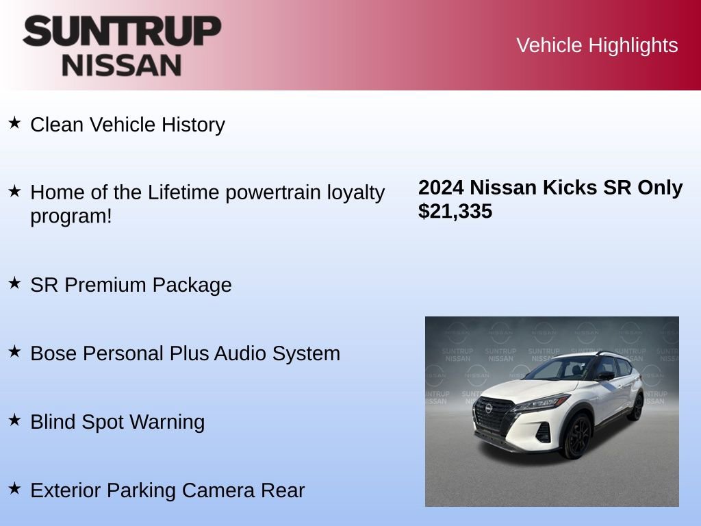 Used 2024 Nissan Kicks SR w/ SR Premium Package image 8