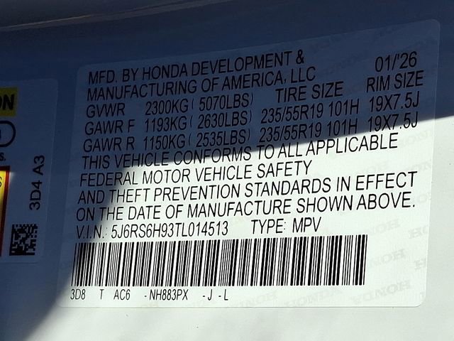 New 2026 Honda CR-V Sport Touring image 24