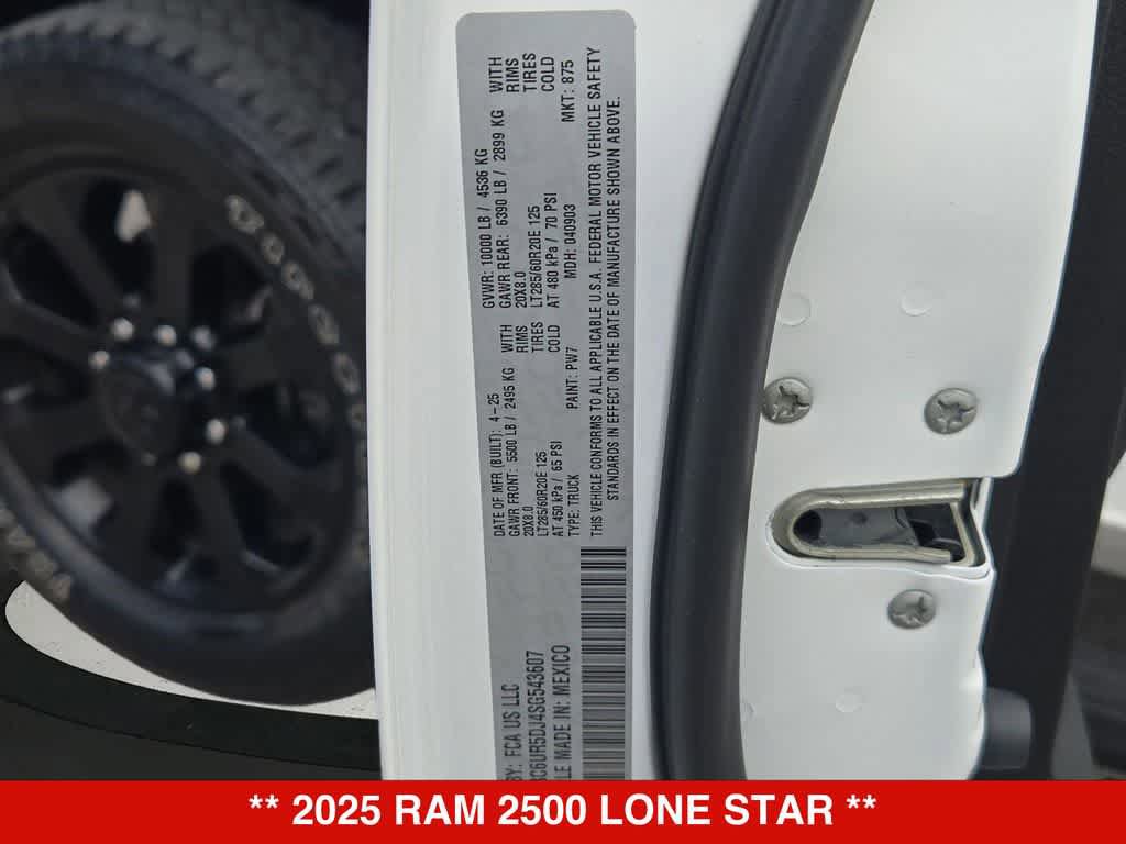 Used 2025 RAM 2500 Lone Star AWD/4WD image 35