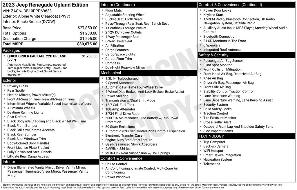 Used 2023 Jeep Renegade Latitude image 14