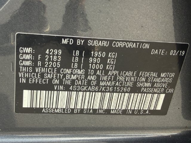 Used 2019 Subaru Impreza 2.0i w/ Eyesight AWD/4WD image 35
