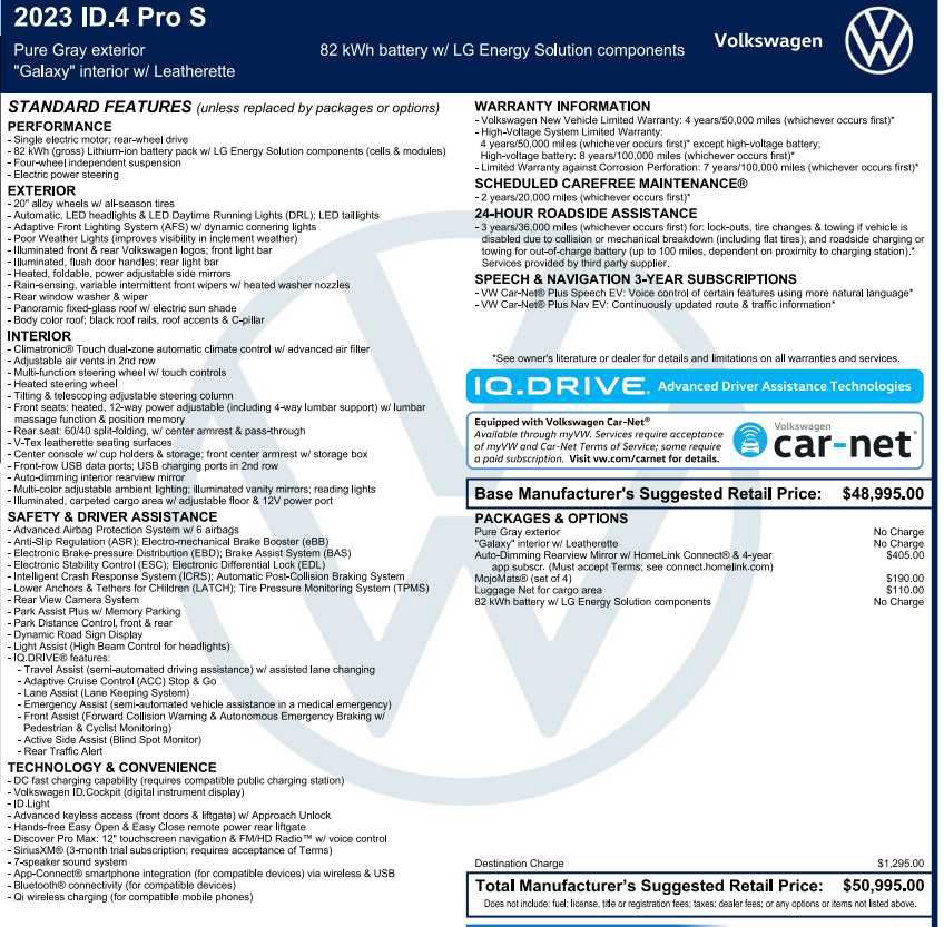 Used 2023 Volkswagen ID.4 Pro S RWD image 3