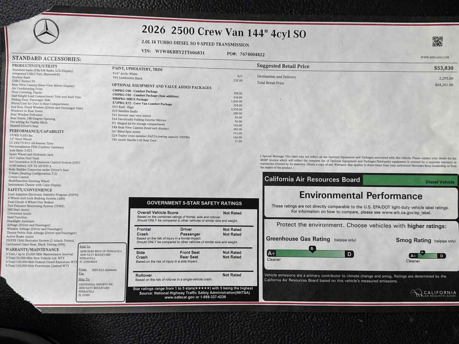 New 2026 Mercedes-Benz Sprinter 2500 image 30