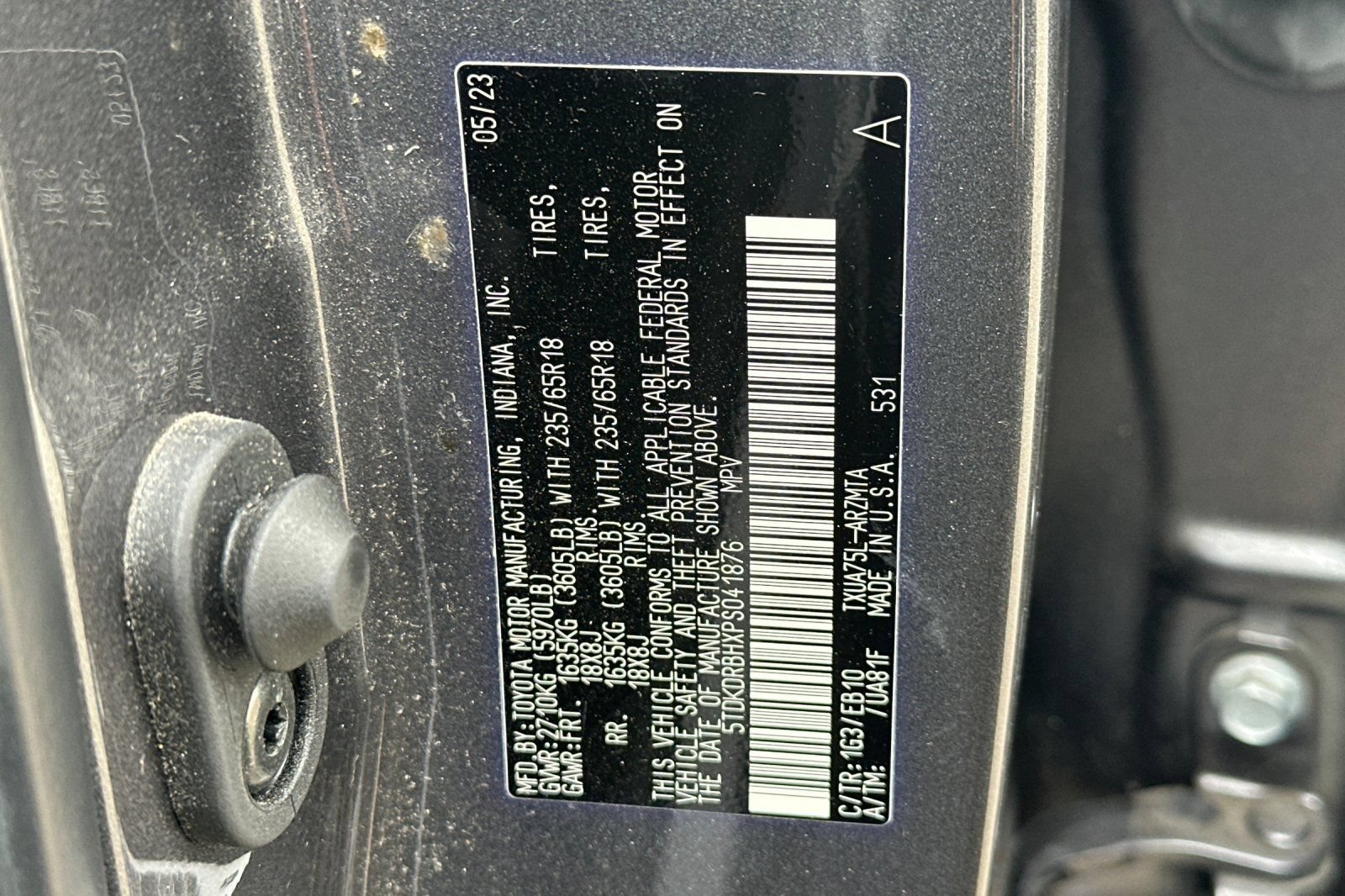 Used 2023 Toyota Highlander XLE AWD/4WD image 54