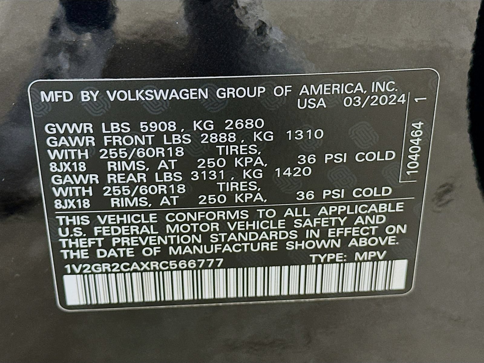 Certified 2024 Volkswagen Atlas Peak Edition SEL AWD/4WD image 49