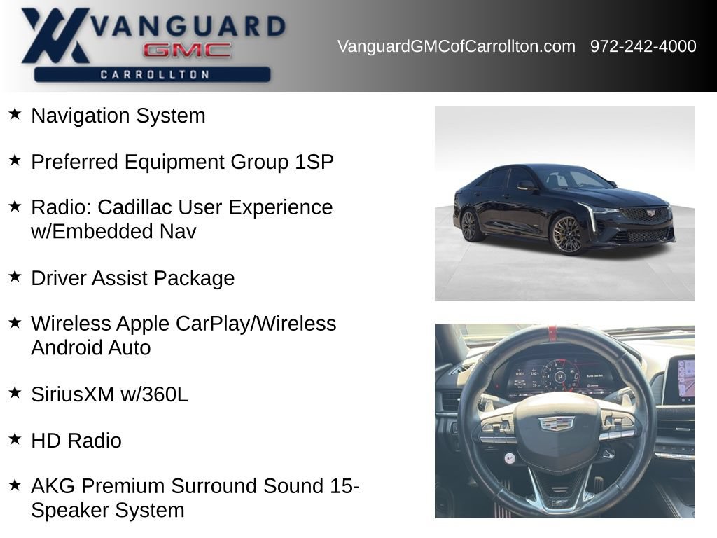 Used 2023 Cadillac CT4 V Blackwing w/ Driver Assist Package RWD image 6