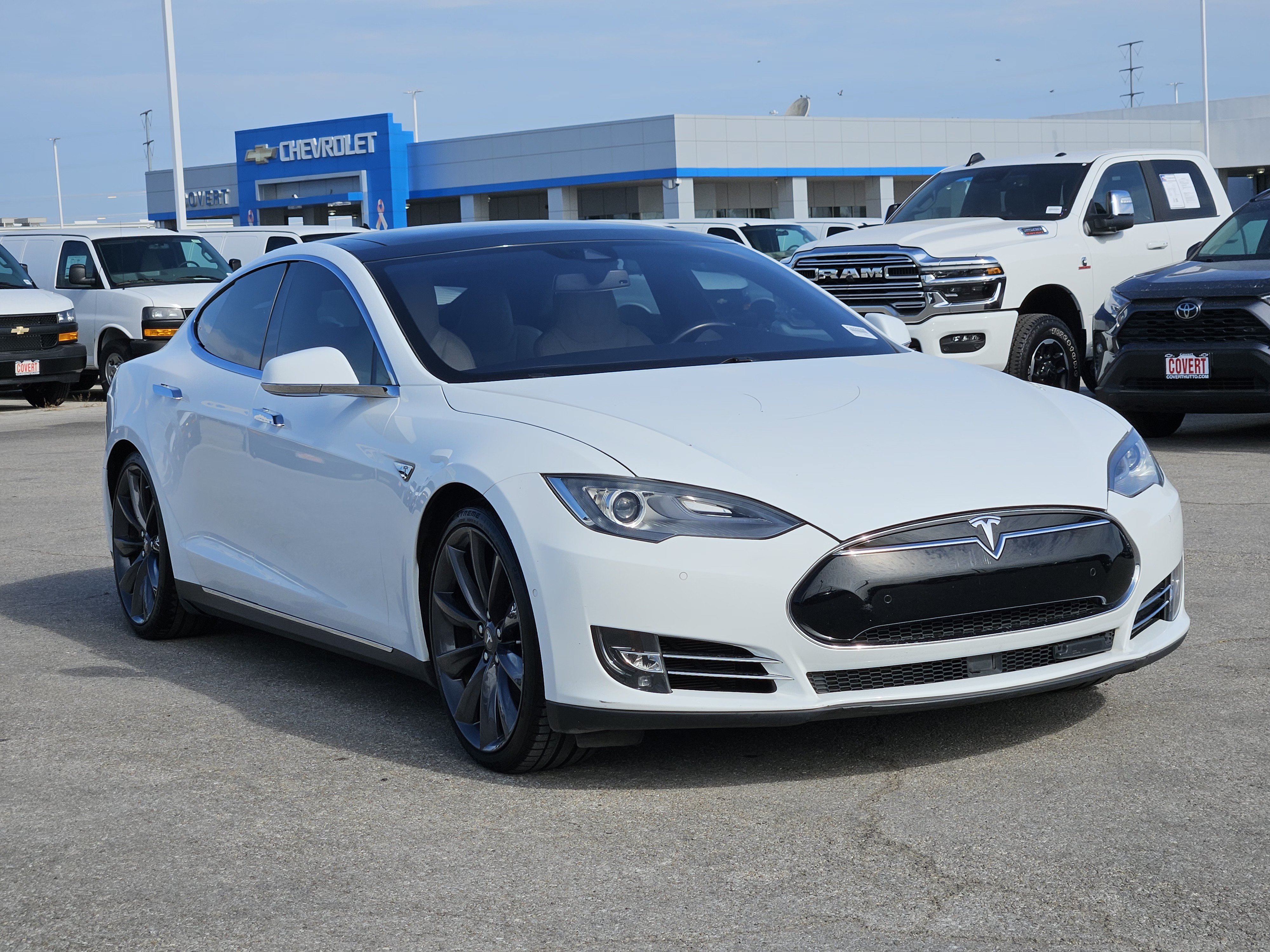Used 2015 Tesla Model S 85D AWD/4WD image 3