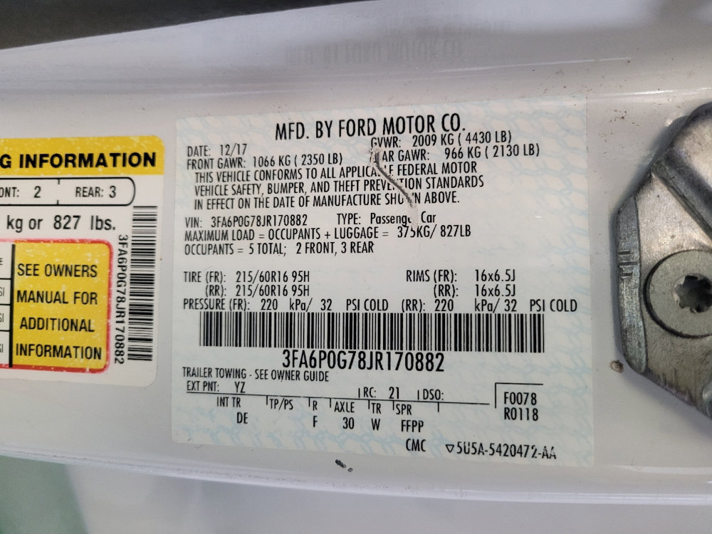 Used 2018 Ford Fusion S image 33