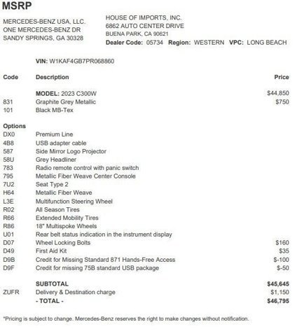 Certified 2023 Mercedes-Benz C 300 Sedan image 4