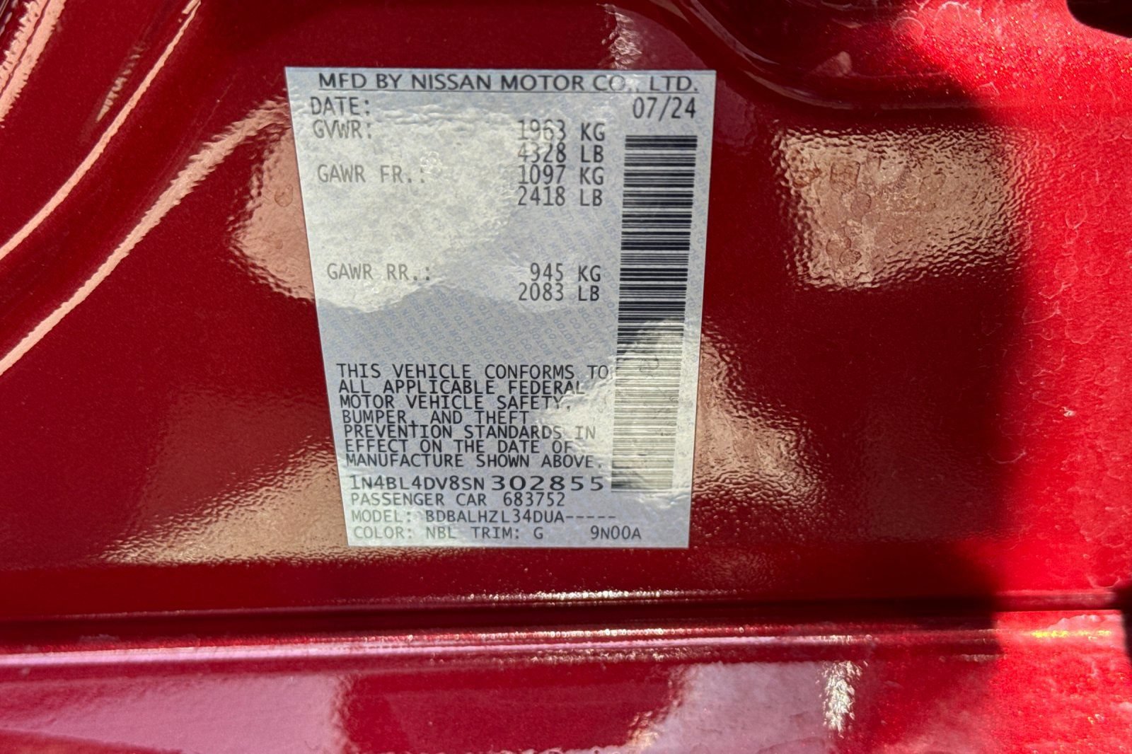 Certified 2025 Nissan Altima 2.5 SV FWD image 34