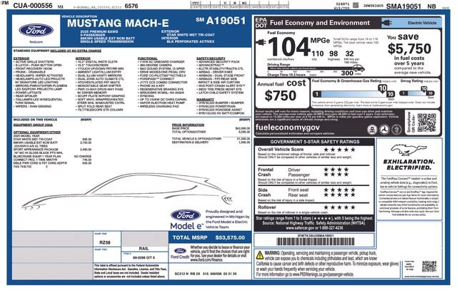 Used 2025 Ford Mustang Mach-E Premium w/ Sport Appearance Package AWD/4WD image 45