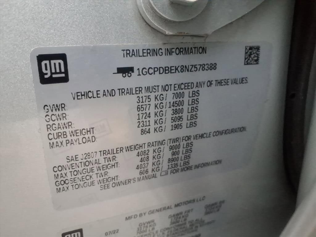 Used 2022 Chevrolet Silverado 1500 Custom image 32