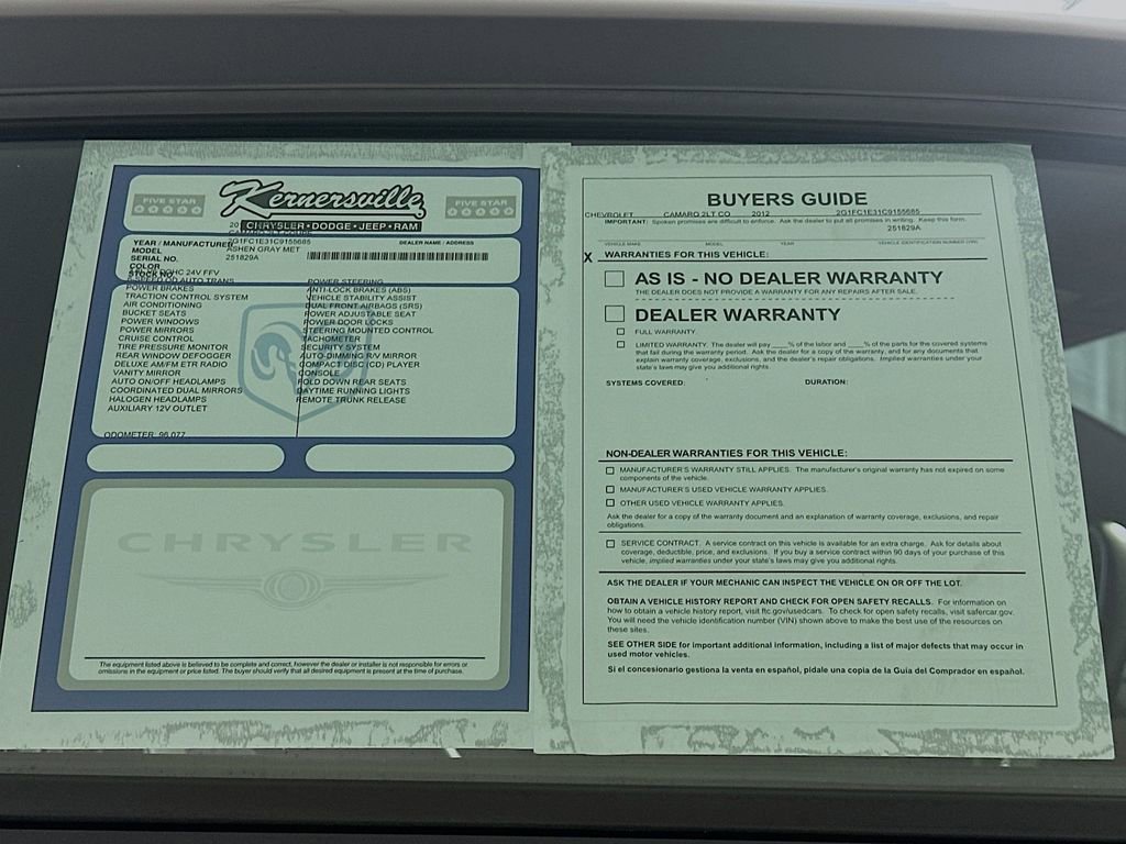 Used 2012 Chevrolet Camaro LT w/ RS Package RWD image 35