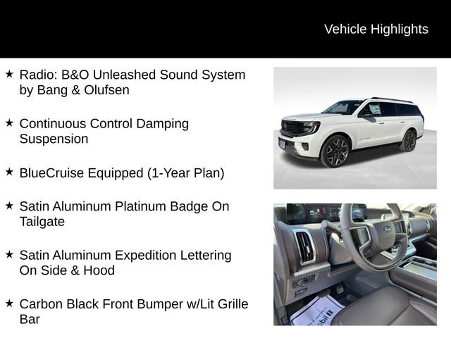New 2025 Ford Expedition Max Platinum w/ Platinum Ultimate Package image 14