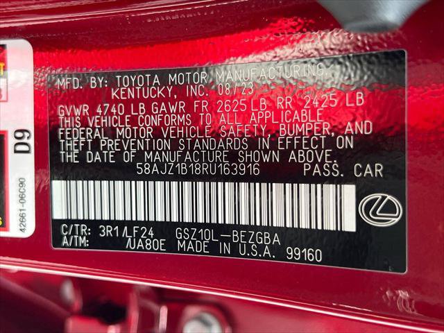 Certified 2024 Lexus ES 350 F Sport w/ Accessory Package (Z2) FWD image 2